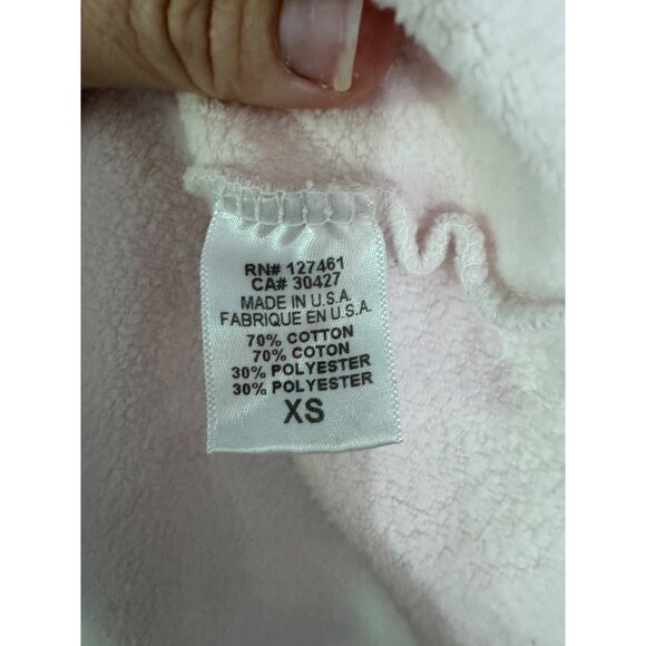 Wildfox hutton lace up sweatshirt‎ pink large hood oversized fit size XS - Picture 4 of 5